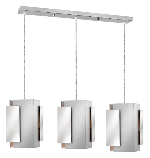 Picture of 100w Pendant Stratus MED Polished and Brushed Aluminum Pendant Pairings