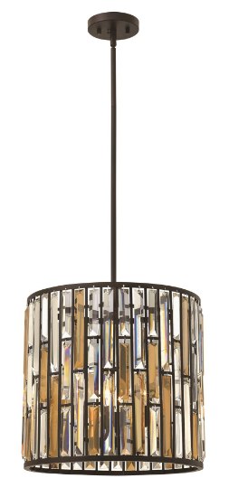 Foto para 60w Foyer Gemma CAND Vintage Bronze Stem Hung Pendant