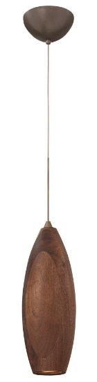 Foto para 5.5w Mini-Pendant Loft LED Walnut