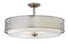 Picture of 100w Chandelier Jules MED Etched Lens Brushed Nickel* Inverted Pendant