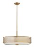 Foto para 100w Chandelier Jules MED Etched Lens Brushed Gold Inverted Pendant