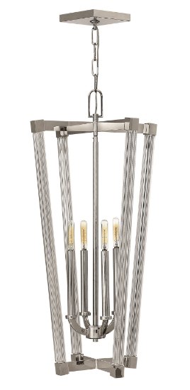 Foto para 60w Foyer Empire CAND Polished Nickel* Single Tier Foyer