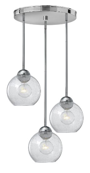 Picture of 100w Pendant Vivo MED Clear Seedy Polished Chrome* Pendant Pairings