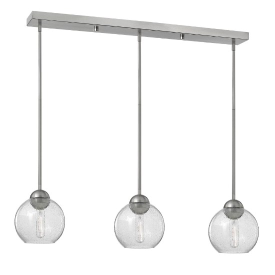 Picture of 100w Pendant Vivo MED Clear Seedy Brushed Nickel* Pendant Pairings