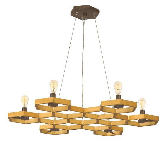 Picture of 60w Chandelier Moxie CAND Sunset Gold Single Tier Foyer