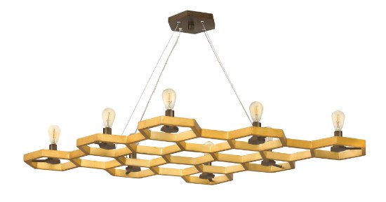 Picture of 60w Chandelier Moxie CAND Sunset Gold Linear