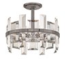 Foto para 60w Foyer Odette CAND Gunmetal Single Tier Pendant