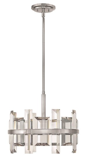 Foto para 60w Foyer Odette CAND Polished Nickel* Single Tier Pendant