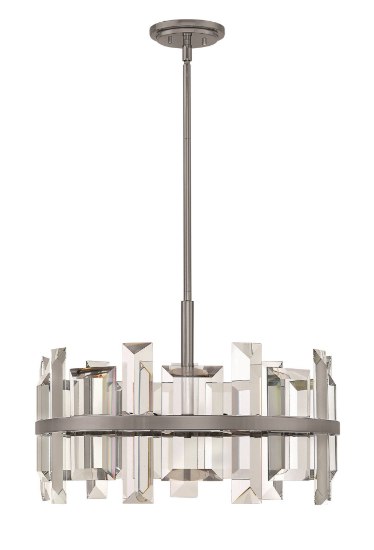 Picture of 60w Chandelier Odette CAND Gunmetal Single Tier Pendant