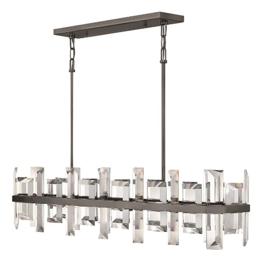 Picture of 60w Chandelier Odette CAND Gunmetal Stem Hung Linear