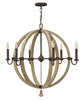 Picture of 60w Chandelier Middlefield CAND Iron Rust* Single Tier Foyer