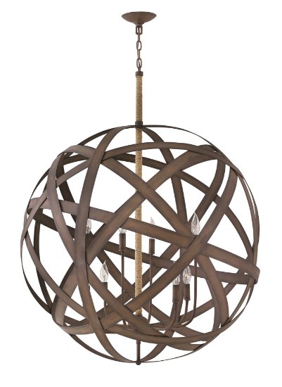 Foto para 60w Chandelier Carson CAND Vintage Iron Two Tier