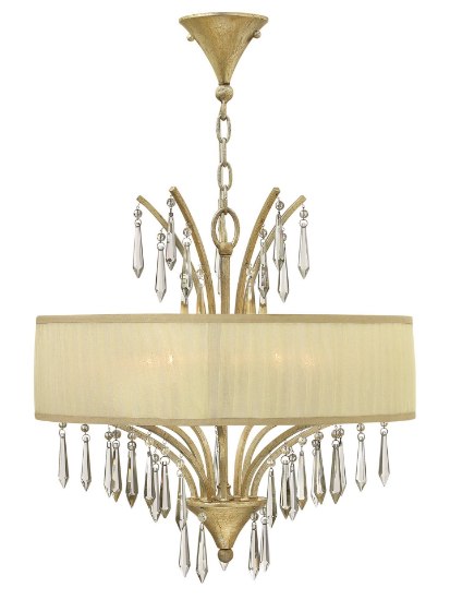 Picture of 60w Chandelier Camilla CAND Silver Leaf* Single Tier