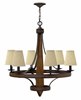 Foto para 60w Chandelier Bastille CAND Vintage Bronze Single Tier