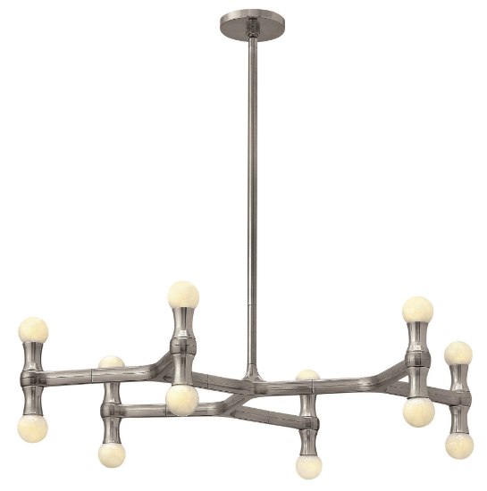 Picture of 60w Chandelier Karma CAND Polished Aluminum Single Tier