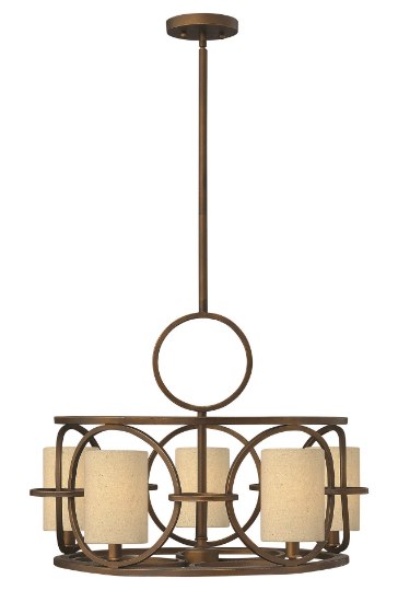 Picture of 60w Chandelier Pandora CAND Brushed Cinnamon Single Tier