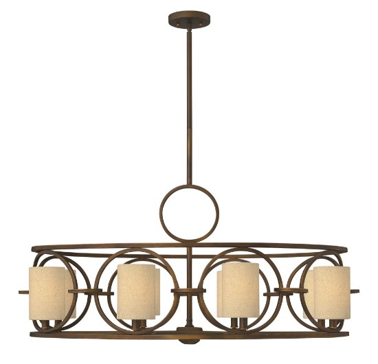 Picture of 60w Chandelier Pandora CAND Brushed Cinnamon Single Tier Foyer