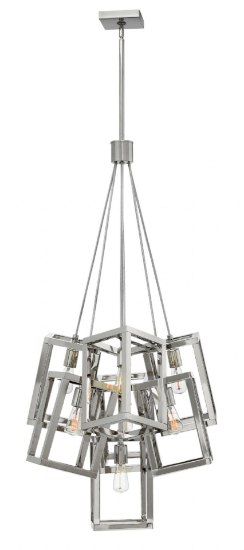 Picture of 100w Foyer Ensemble MED Polished Nickel* Foyer Pendant