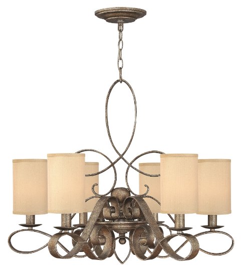 Picture of 60w Chandelier Monterey CAND Brushed Merlot Single Tier Foyer