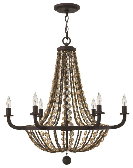 Picture of 60w Chandelier Hamlet CAND Vintage Bronze Single Tier Foyer