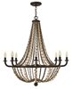 Foto para 60w Chandelier Hamlet CAND Vintage Bronze Single Tier Foyer