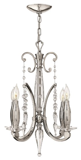 Picture of 60w Chandelier Alexandra CAND Polished Nickel* Single Tier