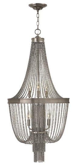 Foto para 60w Foyer Regis CAND Brushed Nickel* Two Tier Foyer