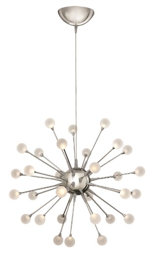 Foto para 1.5w Chandelier Impulse LED Polished Chrome* Single Tier Foyer