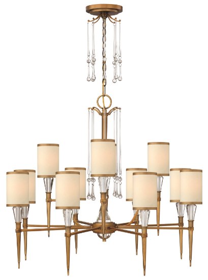 Foto para 60w Chandelier Bentley CAND Brushed Bronze* Two Tier Foyer