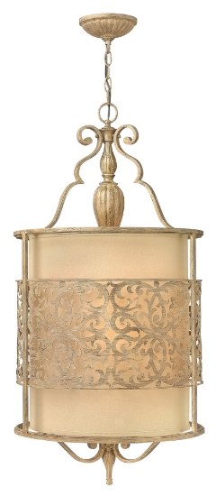 Picture of 60w Foyer Carabel CAND Brushed Champagne Single Tier Foyer