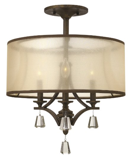 Foto para 60w Foyer Mime CAND French Bronze* Semi-flush Mount