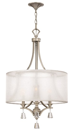 Picture of 60w Chandelier Mime CAND Brushed Nickel* Three Light