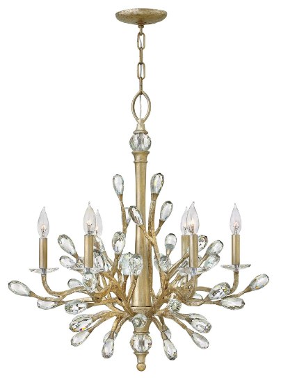 Picture of 60w Chandelier Eve CAND Champagne Gold Single Tier