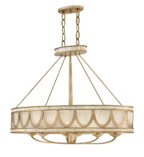 Picture of 60w Chandelier Sirena CAND Champagne Gold Linear