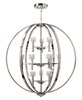 Foto para 40w Chandelier Mondo G-9 Frosted Cube-Shaped Polished Chrome* Three Tier Foyer