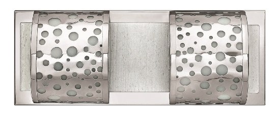 Foto para 60w Bath Mira-Fizz G-9 Clear Seedy Back Plate Polished Chrome* Bath Two Light