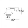 Foto para 50w 4" Non-IC Remodel Shallow Airtight Ready Line Voltage Remodel Housing