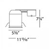 Foto para 75w 5" IC/Non-IC Remodel Airtight Ready Line Voltage Remodel Housing