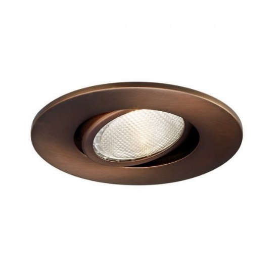 Picture of 50w 4" Copper Bronze Line Voltage Adjustable Ring Downlight Recessed Trim