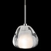 Picture of 20w Eisa Flame Polished Clear Optic Crystal Chrome G4 mini pendant