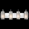 Picture of 60w Rysalis Clear W/ White Metal Filigree Chrome E26 (Medium) 4 light vanity