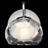 Picture of 40w Niu Clear Optic Outside Glass With Satin-Etched Inner Globe With Clear Glass Reveal Chrome G9 sconce