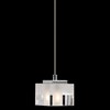 Foto para 20w Considine Clear And Frosted Glass Chrome G4 mini pendant