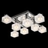 Foto para 20w Considine Clear And Frosted Glass Chrome G4 8 light flush mount