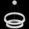 Foto para 1483lm Fornello Sand Textured White Integrated LED 2 ring (light) pendant