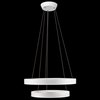 Picture of 1483lm Fornello Sand Textured White Integrated LED 2 ring (light) pendant