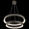 Foto para 1483lm Fornello Sand Textured Black Integrated LED 2 ring (light) pendant