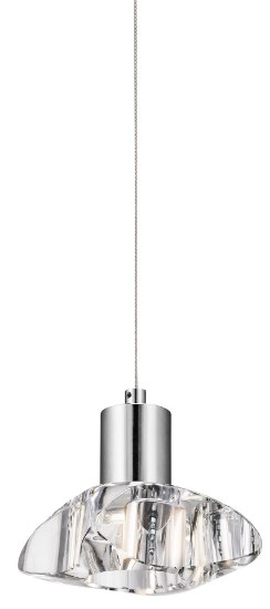 Picture of 269lm Renzu Crystal Chrome Integrated LED Mini Pendant