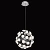 Picture of 2641lm Kotton Frosted Glass White Chrome Integrated LED Warm white LED 49-light Chandelier/Foyer