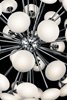 Foto para 2641lm Kotton Frosted Glass White Chrome Integrated LED Warm white LED 49-light Chandelier/Foyer